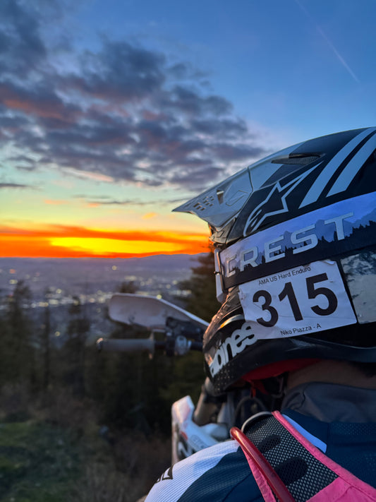 Ridgeline dirt-bike goggles- Black and white