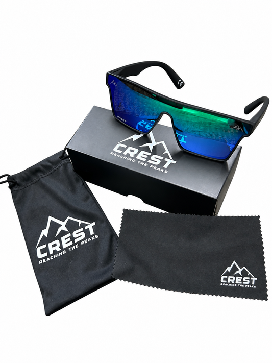 High-line Crest Sunglasses- Green