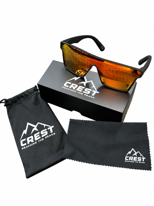 High-line Crest Sunglasses- Red
