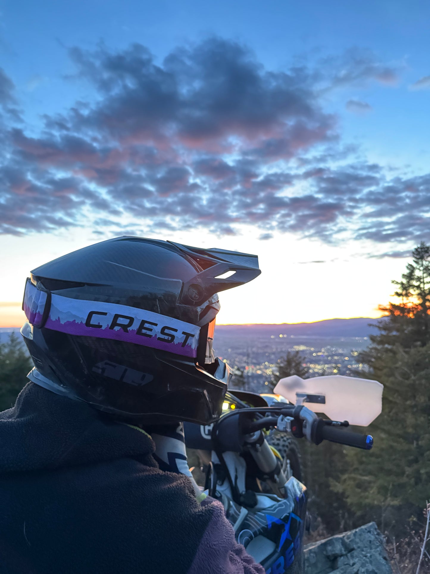 Ridgeline dirt-bike goggles- Purple