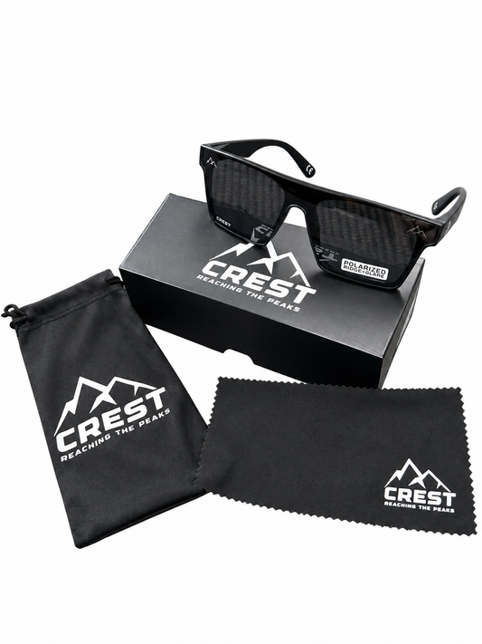 High-line Crest Sunglasses- Black