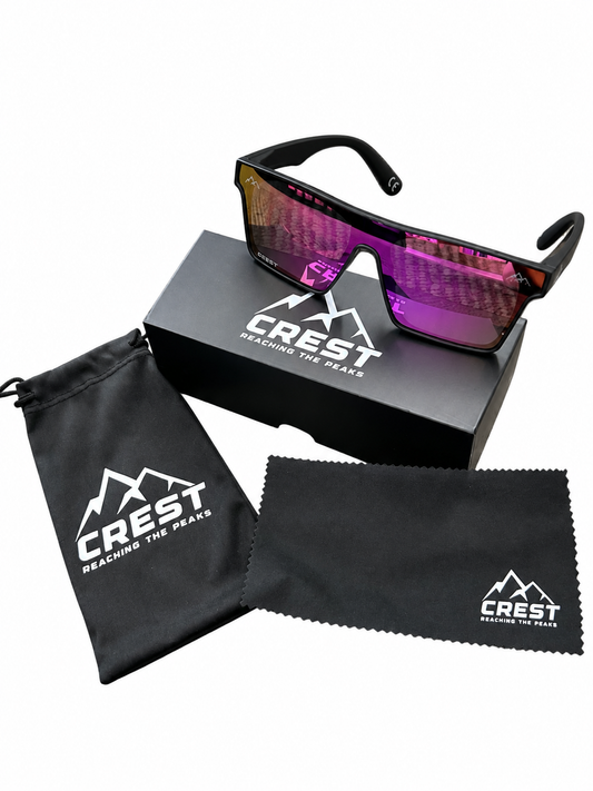High-line Crest Sunglasses- Purple